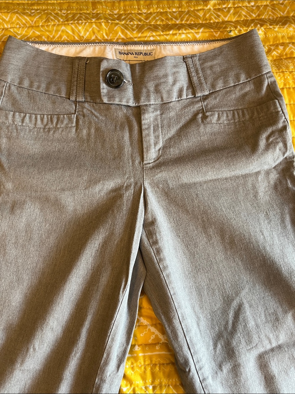 Banana Republic Gray Straight-Leg pants